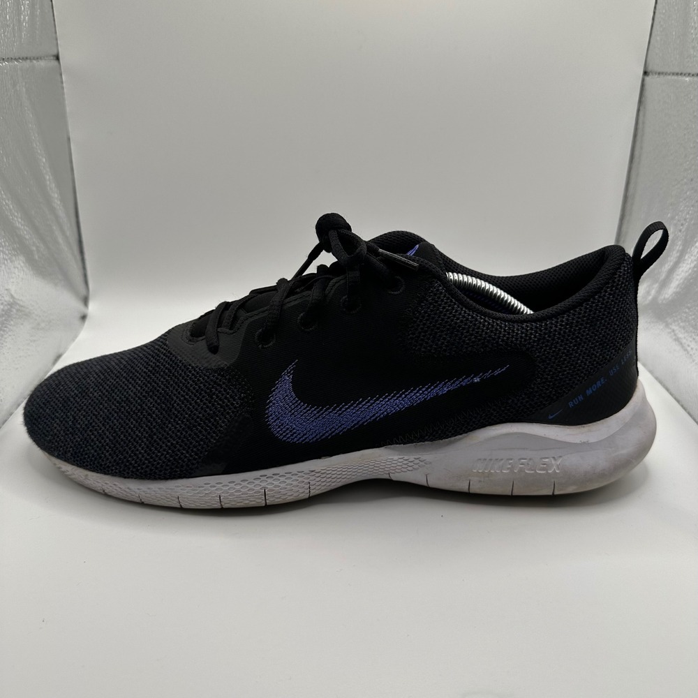 Nike Flex Experience Run 10 Mens 13 Black Blue CI9960-007 Good Condition